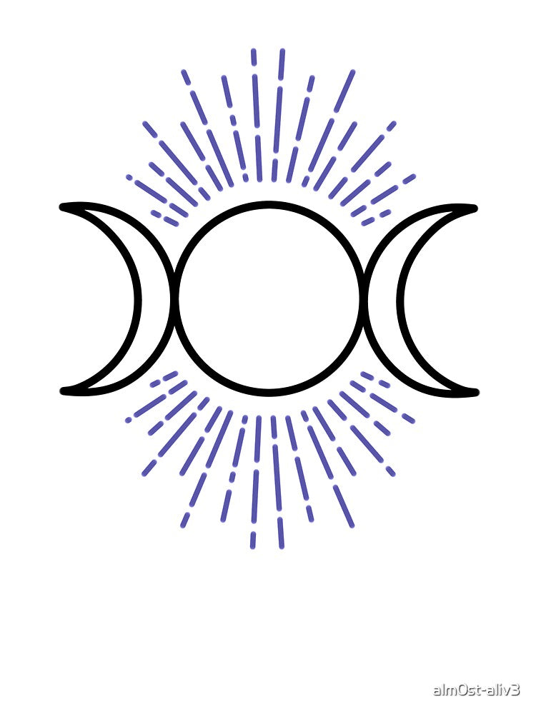 Triple Moon Goddess by alm0st-aliv3