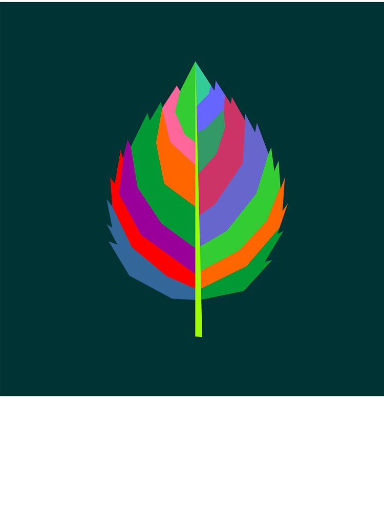 Colorful Leaf Minimalist 1 by ahmadnusyirwan