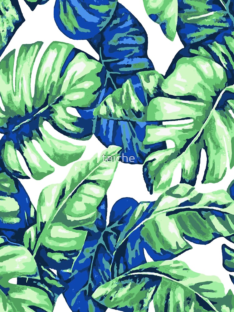 Tropical Leaves Camouflage Of Banana and Monstera 2 by taiche