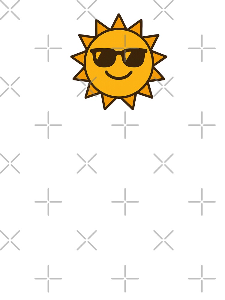 Chill Sun with Sunglasses - Minimalist Summer Vibes Art by OnPointOutfits