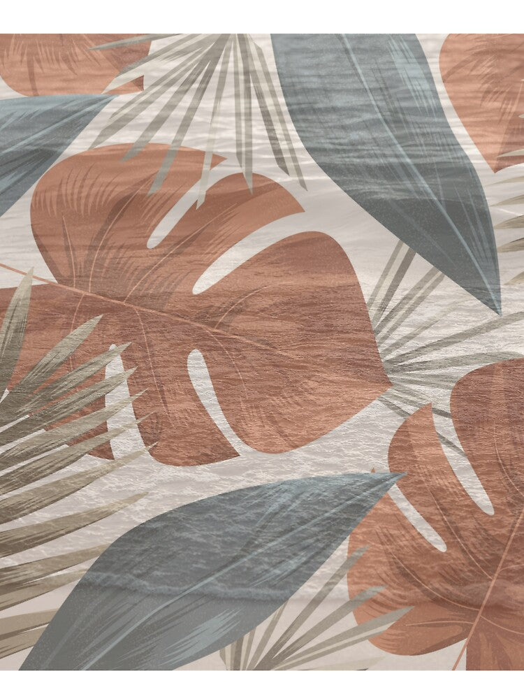 romantic beige floral ocean background pattern by Beeroclock