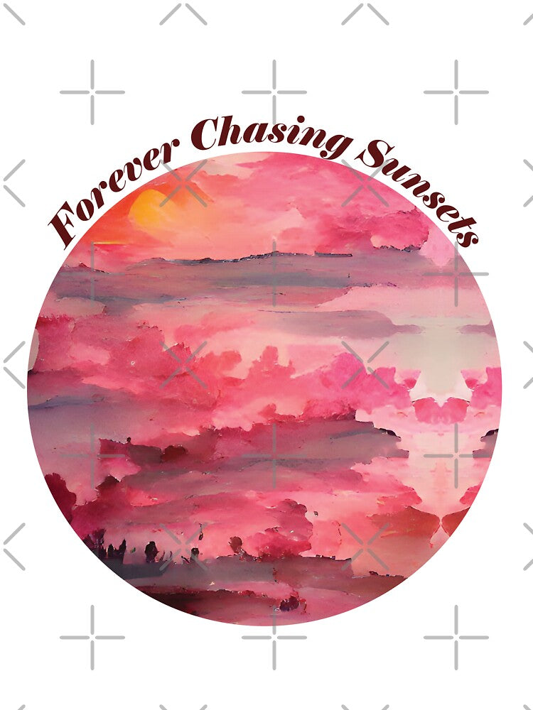 Pink Sunset Painting - Forever Chasing Sunsets 4 by Unaiza Khalid