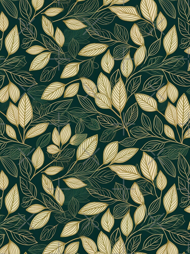 Vibrant Vintage: A vintage-inspired pattern with bold, colorful leaves, reminiscent of retro designs. by Grang Art Artistic Designs