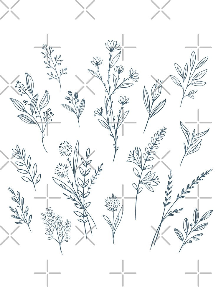 Hand Drawn Floral Decorative Collection by artPS