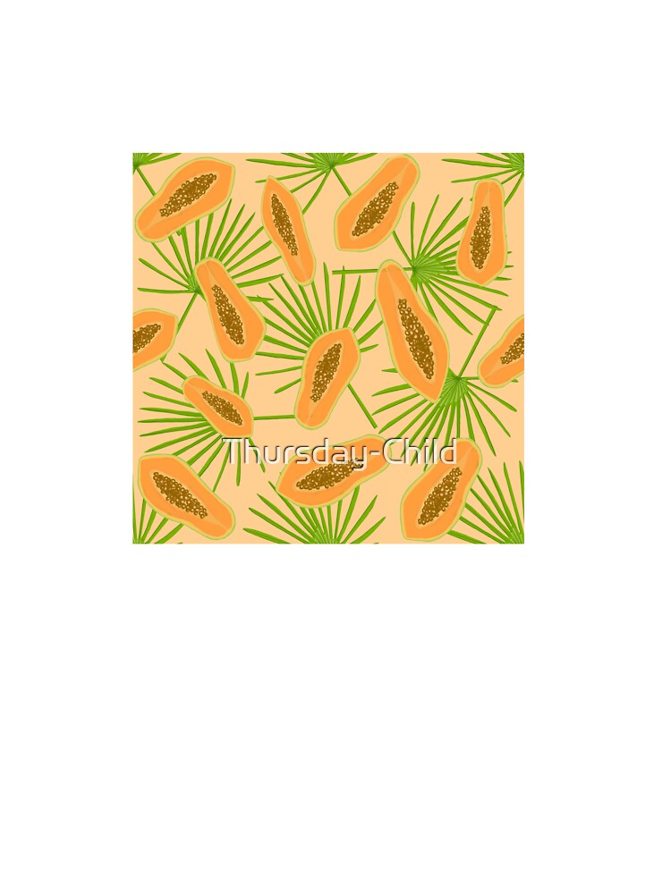 Papaya palm repeat pattern by Thursday-Child