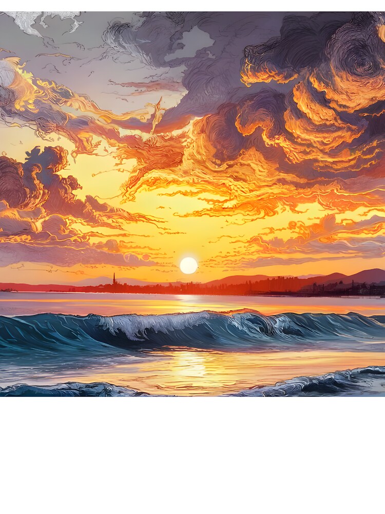 Dramatic Sunset Seascape by TsubakiSakura34