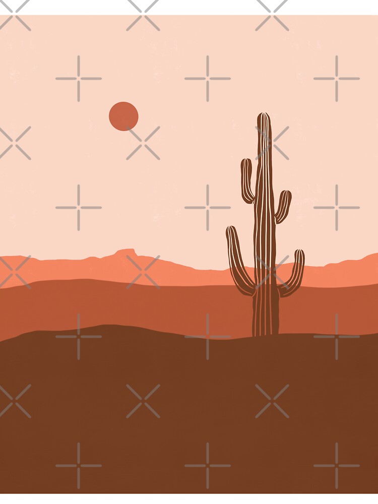 Cactus Desert Landscape by ABakerMaker