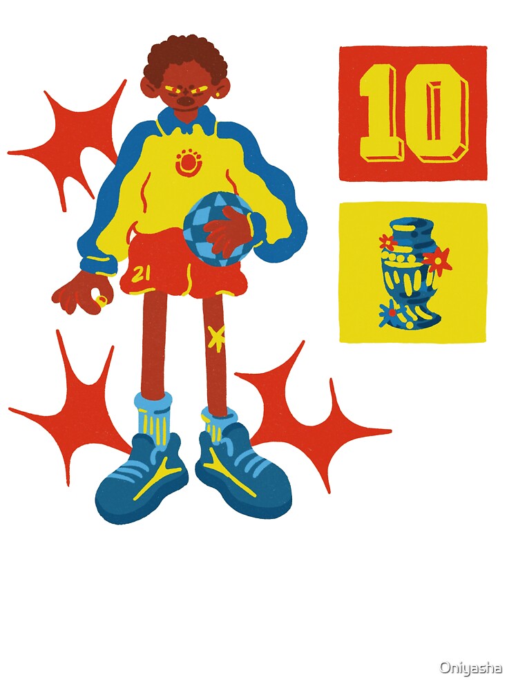 Soccer Character Retro Number 10 Mascot by Oniyasha