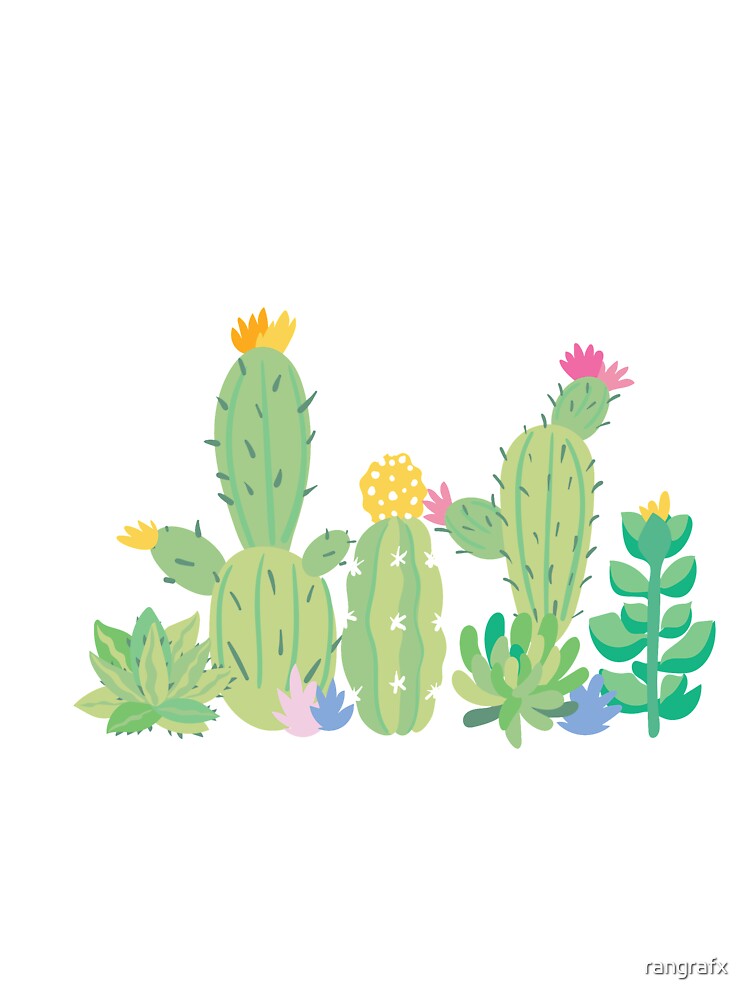 summer cool pastel cactus collection 9 by rangrafx