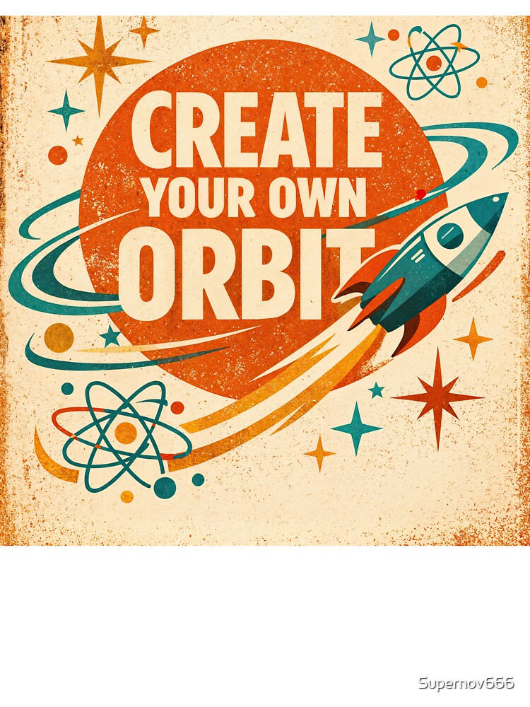 Create Your Own Orbit – Retro Space Inspiration by ForeverPrintsOK