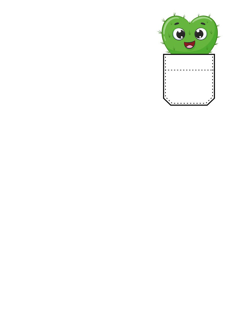 Kawaii Pocket Cactus by MonkeyBizness