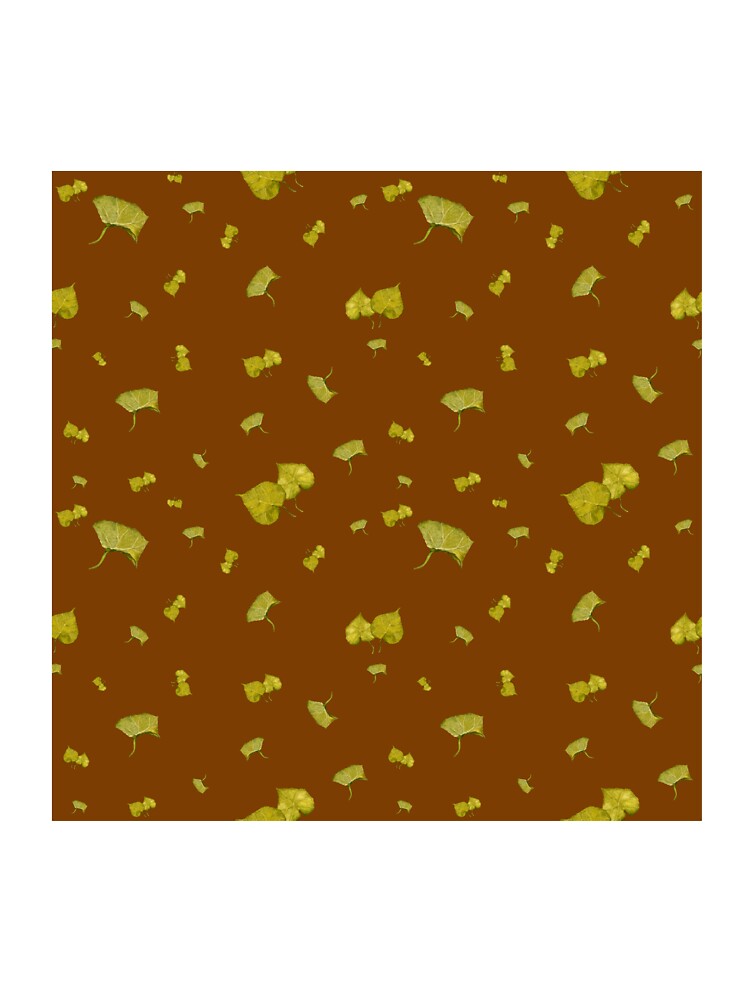 Green leaves a seamless pattern watercolor ocher by Yana Mustafina | Boho Soulful Designs