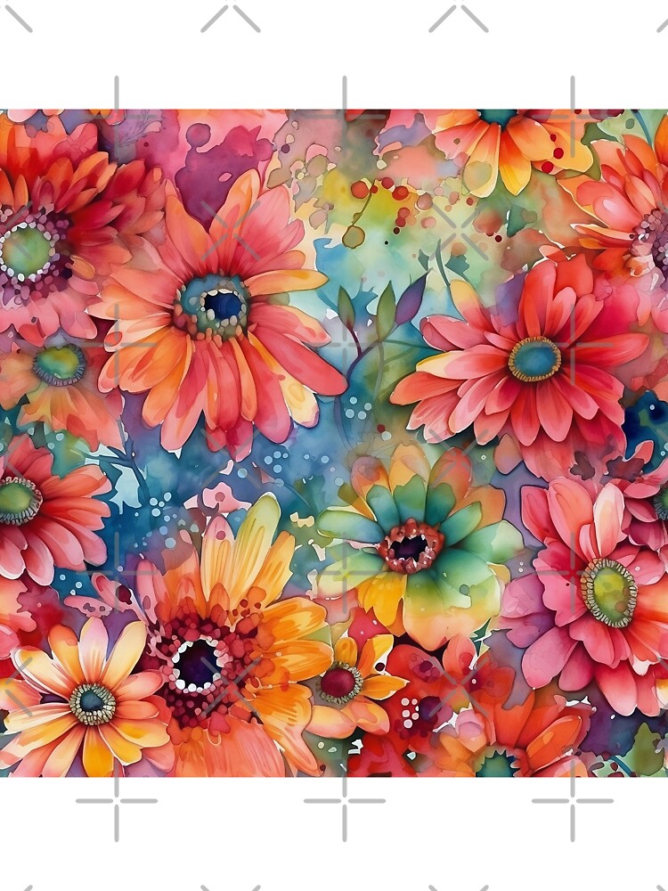 Springtime Floral Blooms 23 : Watercolor Floral Seamless Pattern for DIY Crafts and Home Decor by Shadi Rosenow