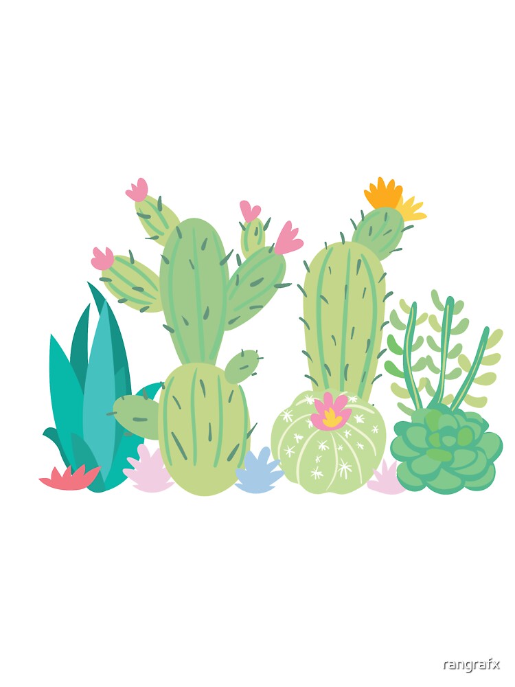 summer cool pastel cactus collection 3 by rangrafx