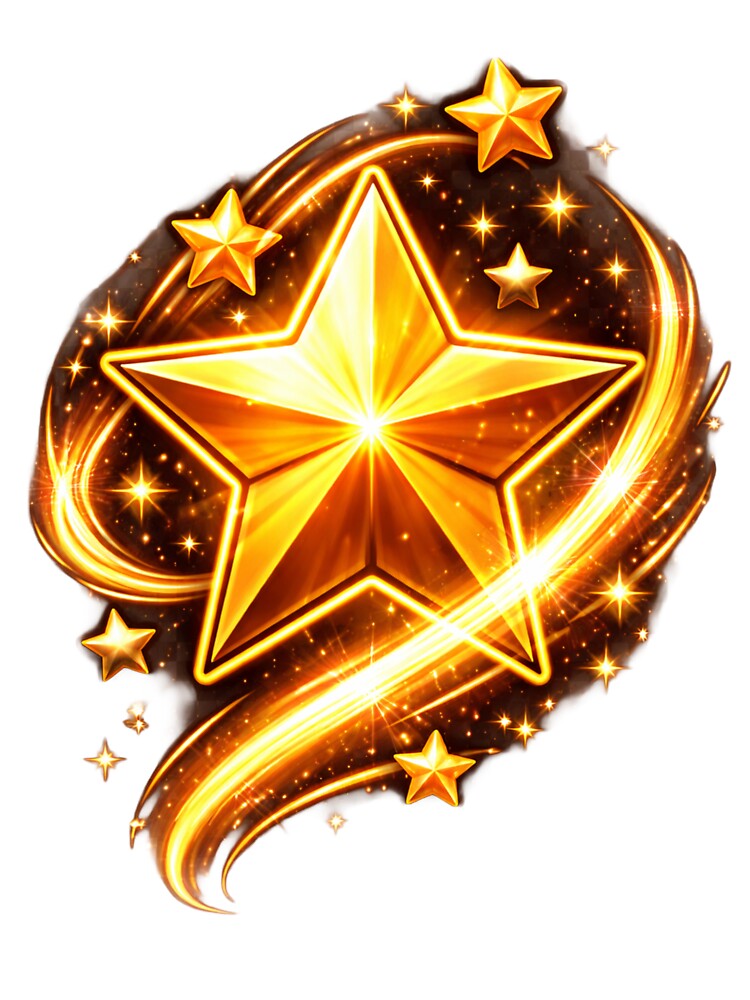 Golden Shining Star Magic Light Design by HayatDesigns19