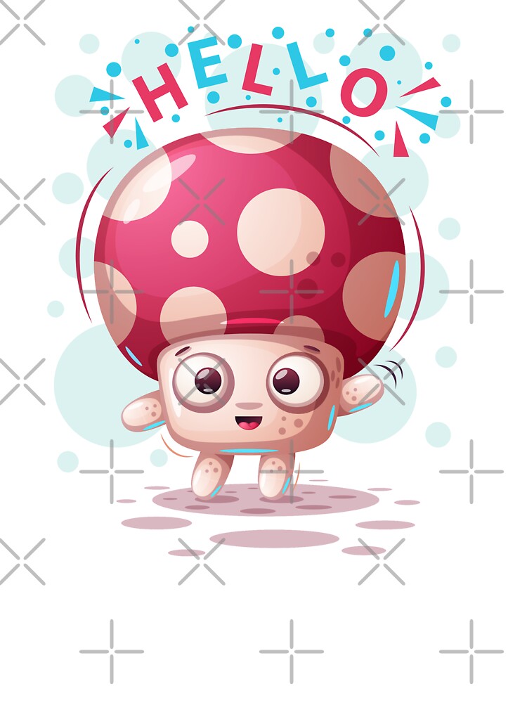 Hello Cute Cartoon Mushroom - Mushroom Meme by ildafdhome