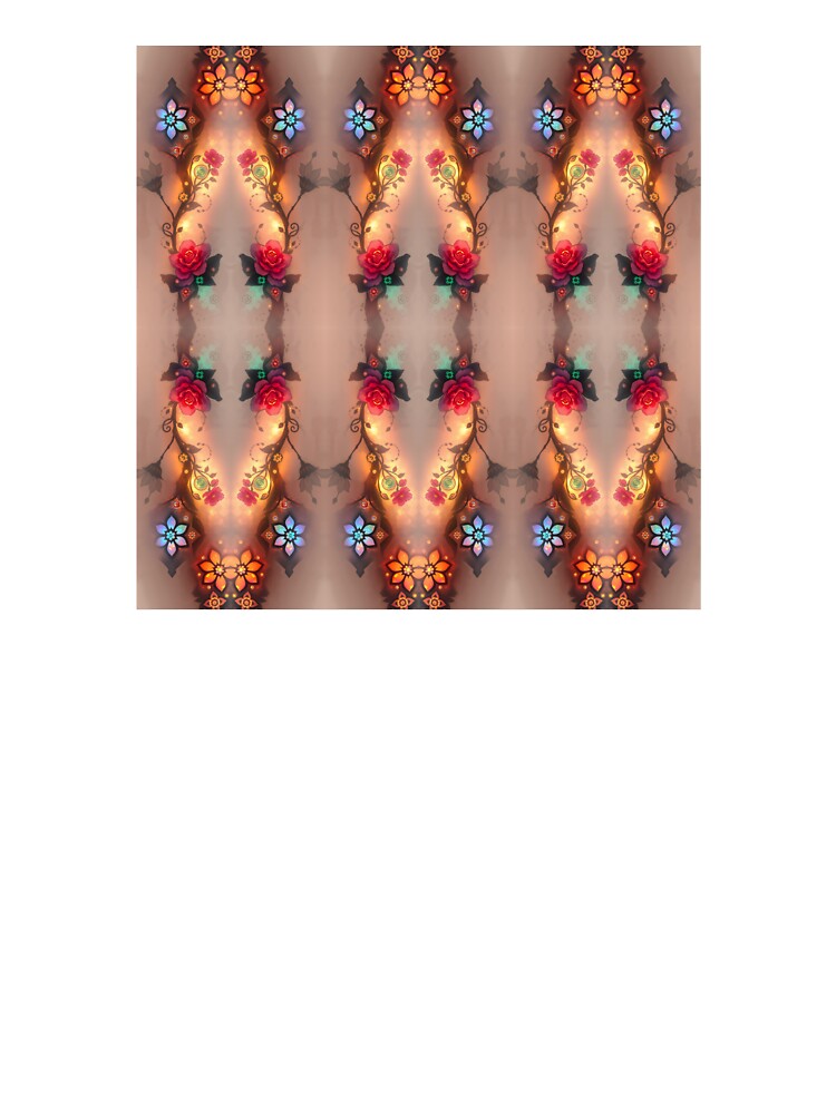 Glowing Flowers Pattern by Sachie's Studio