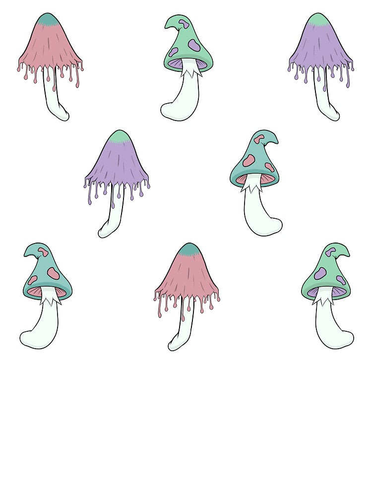 Pastel Fairy and Gloomy Mushroom by CreativeDraws42