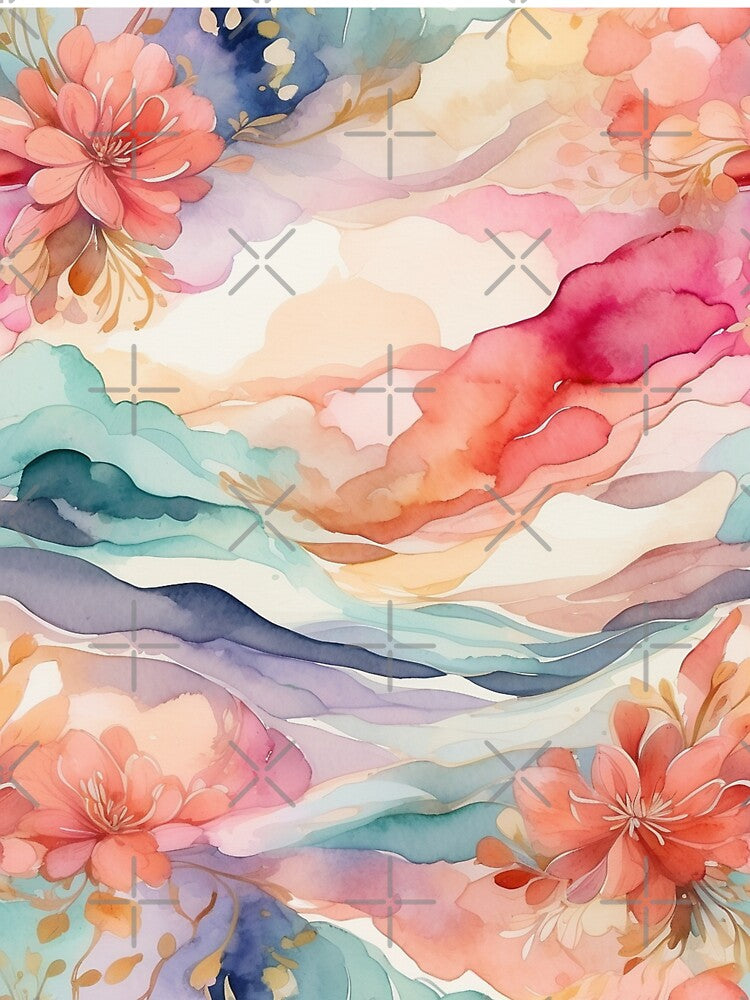 Floral watercolor by glooballcenter