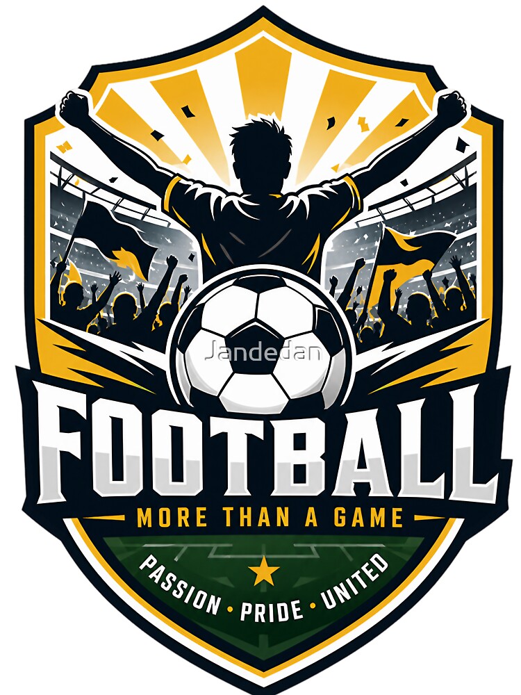 More Than a Game — Soccer Fan Vector Emblem Design by Jandedan