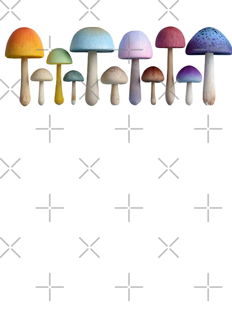 Mushrooms by bubblyrainbow