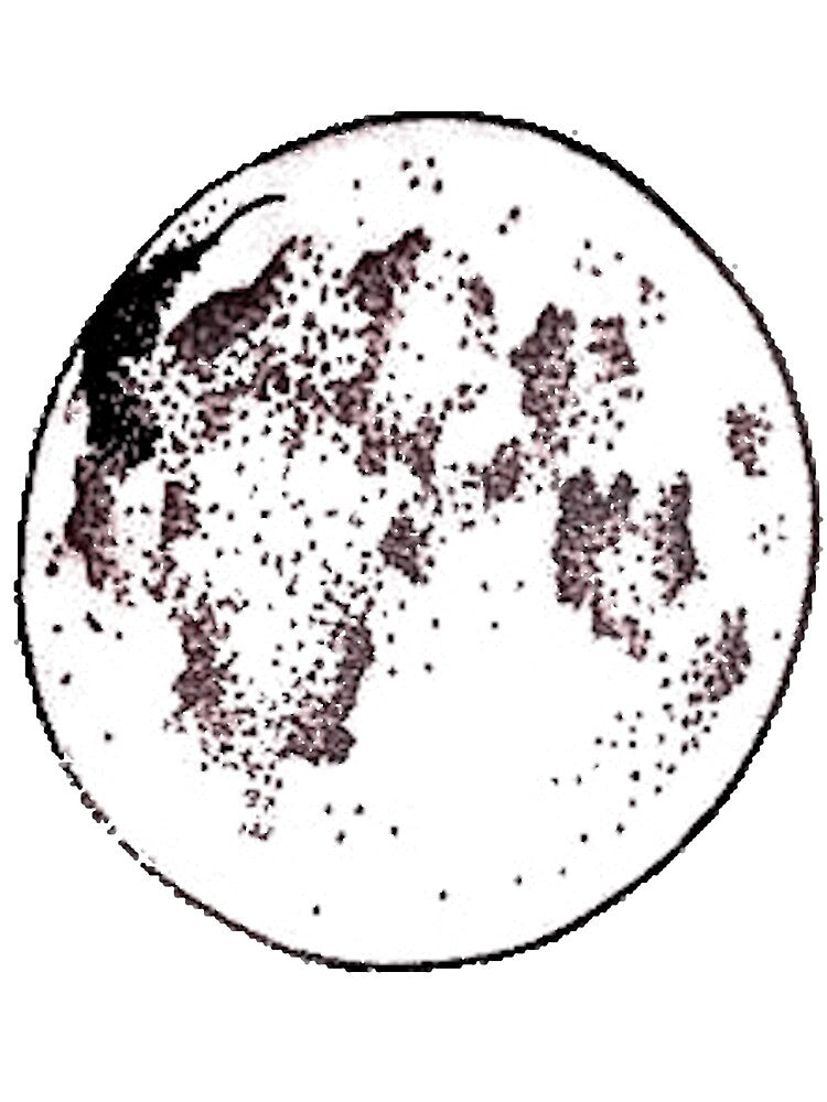 Simple Moon Outline by katedylan