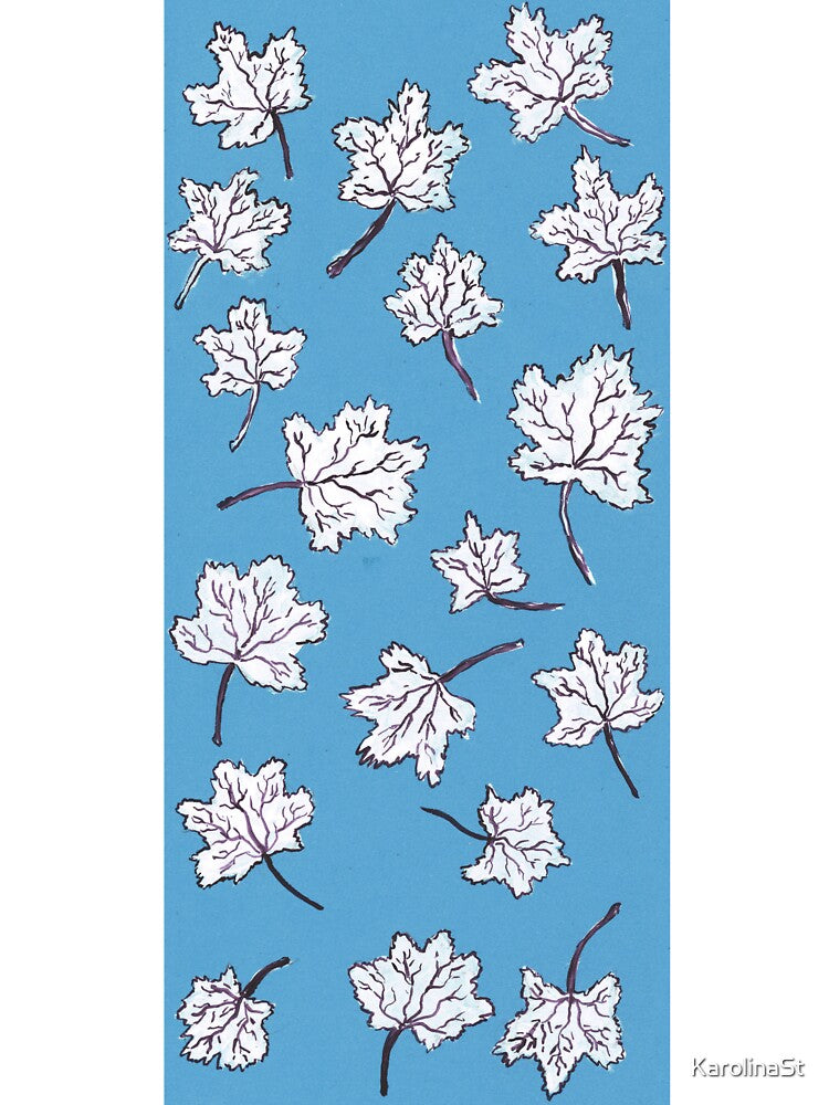leaves pattern - blue by KarolinaSt
