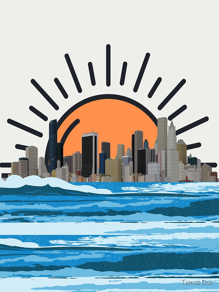 Sunset Over Newyork city,city sunset,cityscape sunset,Beach Sunset Sky, by Tamas Das