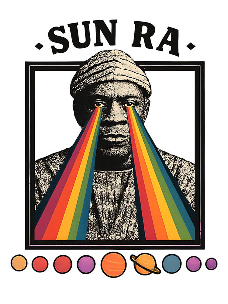 Sun Ra Psychedelic Rainbow Gaze by HermasyahTeee