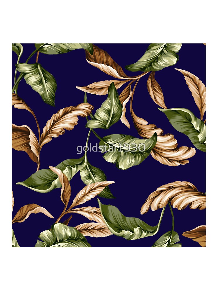 Banana leaf_Navy by goldstar1930