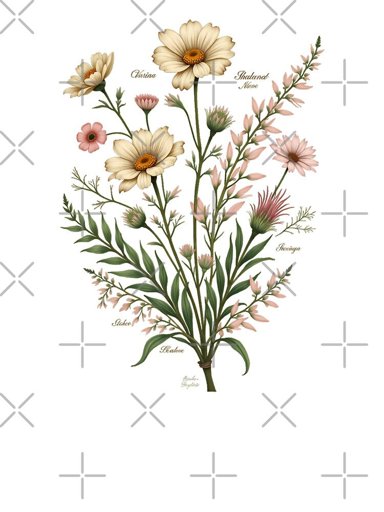 Vintage Botanical, Botanical Harmony Vintage Botanical sticker by Griffin Cat