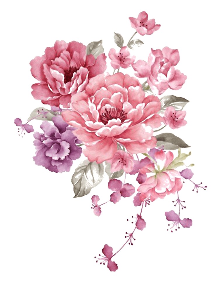 Pink  And Purple Floral Merchandise by cindyfordyce
