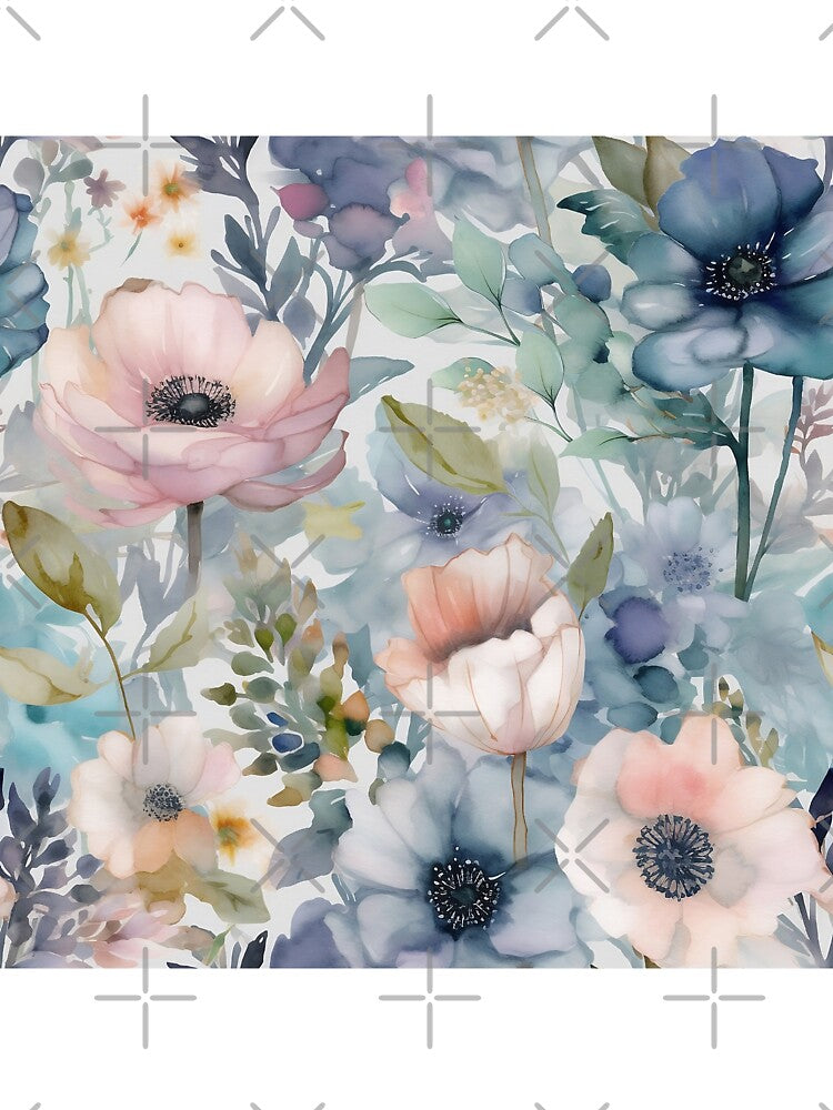 Springtime Floral Blooms 6 : Watercolor Floral Seamless Pattern for DIY Crafts and Home Decor by Shadi Rosenow