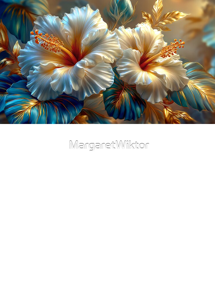 Tropical Hibiscus Flowers by MargaretWiktor