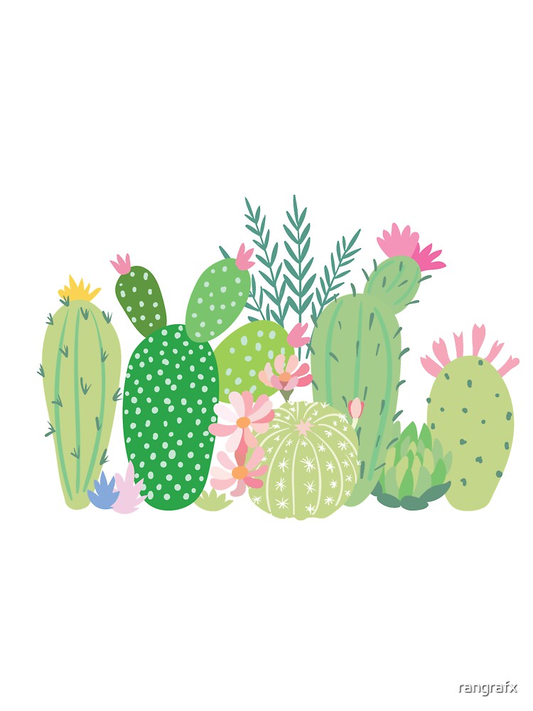 summer cool pastel cactus collection 8 by rangrafx