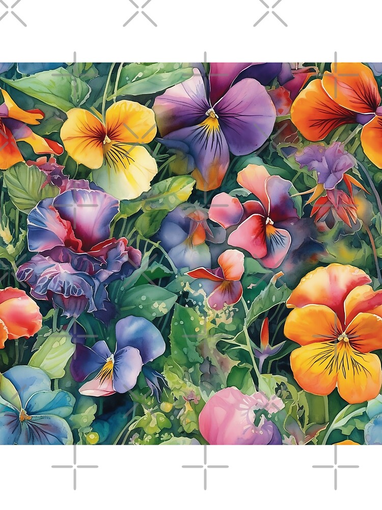 Springtime Floral Blooms 19 : Watercolor Floral Seamless Pattern for DIY Crafts and Home Decor by Shadi Rosenow