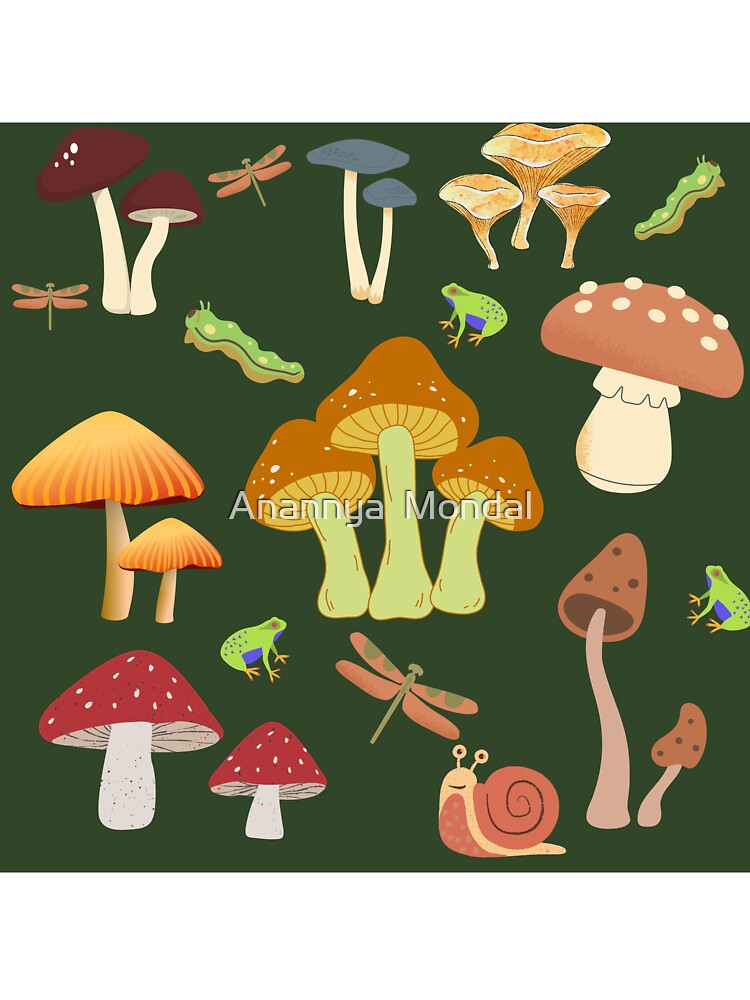 Mushroom themed pattern by Anannya  Mondal