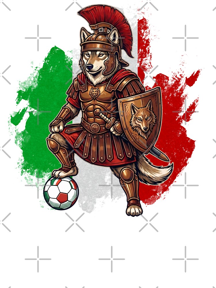 Centurion Calcio Italian Wolf Soccer Player - Football Fan - Game Supporter Italian Team by BeaverFriends