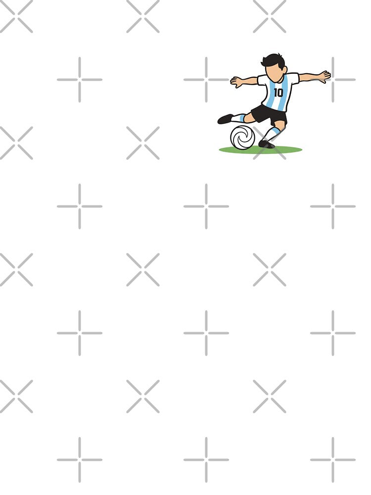 Messi Argentina Number 10 Soccer Player Illustration Decal by 21 Tulips