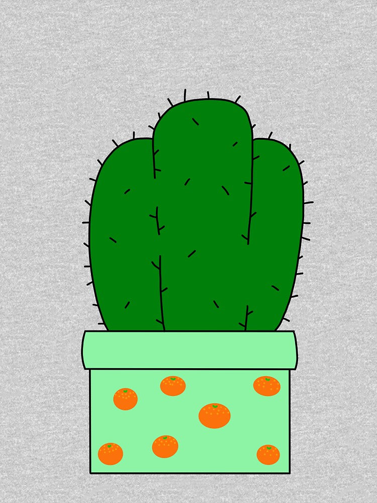 Cute Cactus Design #47: Orange Pot Cactus by DreamCactus