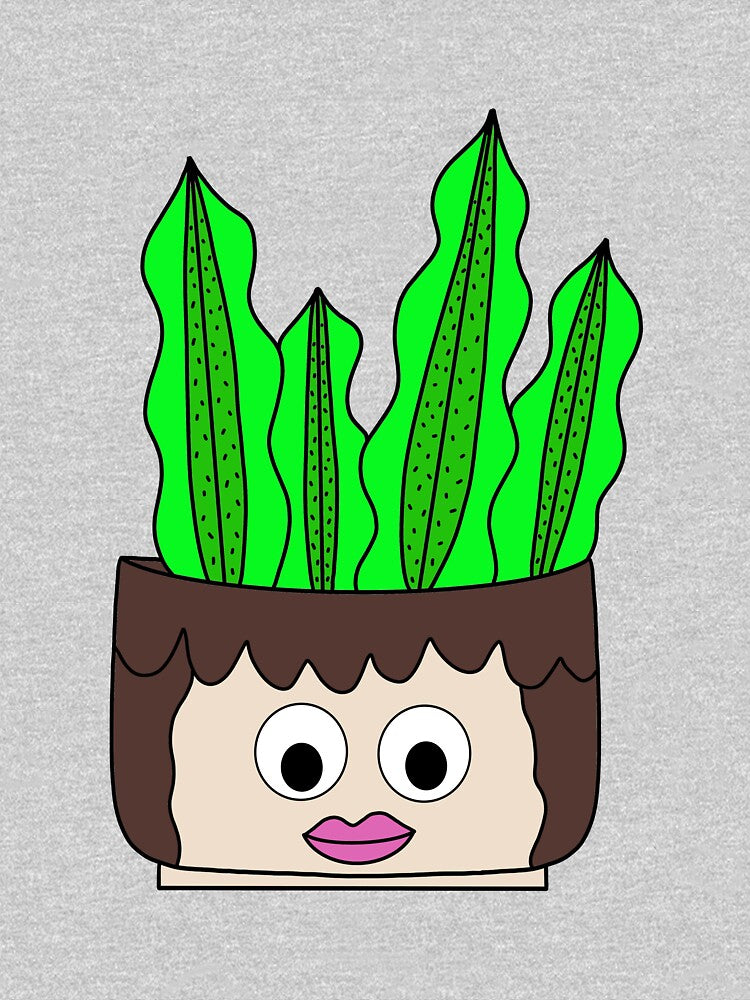 Cute Cactus Design #203: Succulent In Pretty Girl Pot by DreamCactus