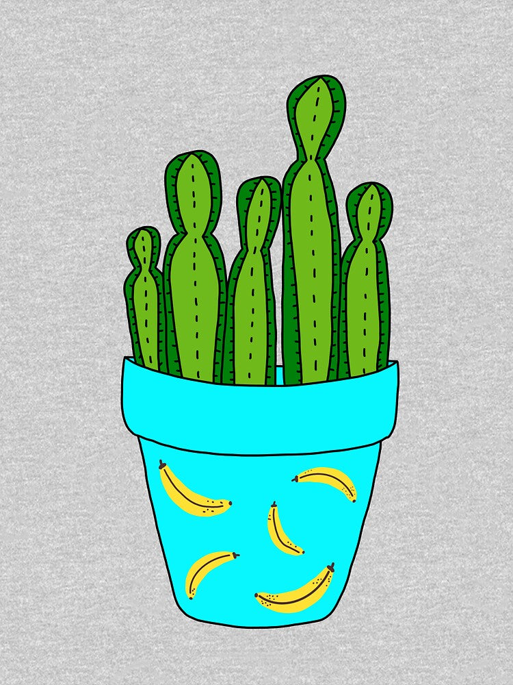 Cute Cactus Design #36: Banana Pot Cactus by DreamCactus