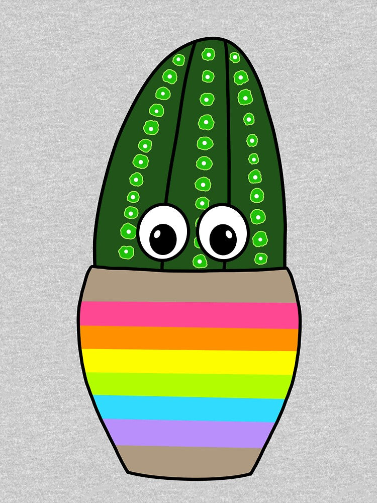Cute Cactus Design #305: Tall Fuzzy Navel Cactus In Cute Jar by DreamCactus