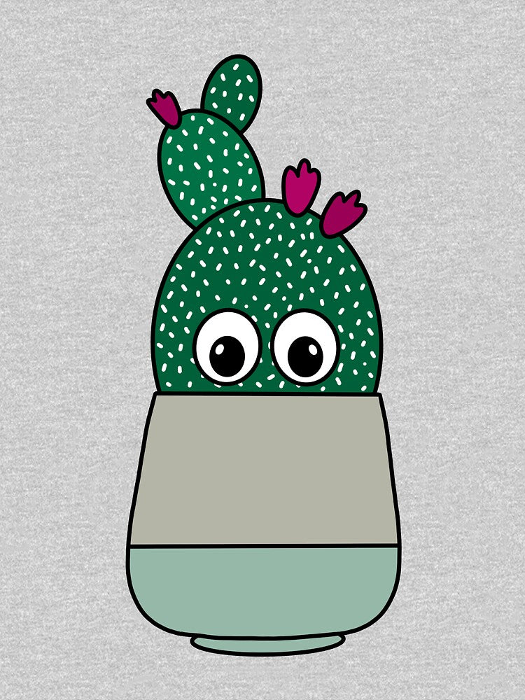 Cute Cactus Design #275: Cactus With Pretty Flowers by DreamCactus