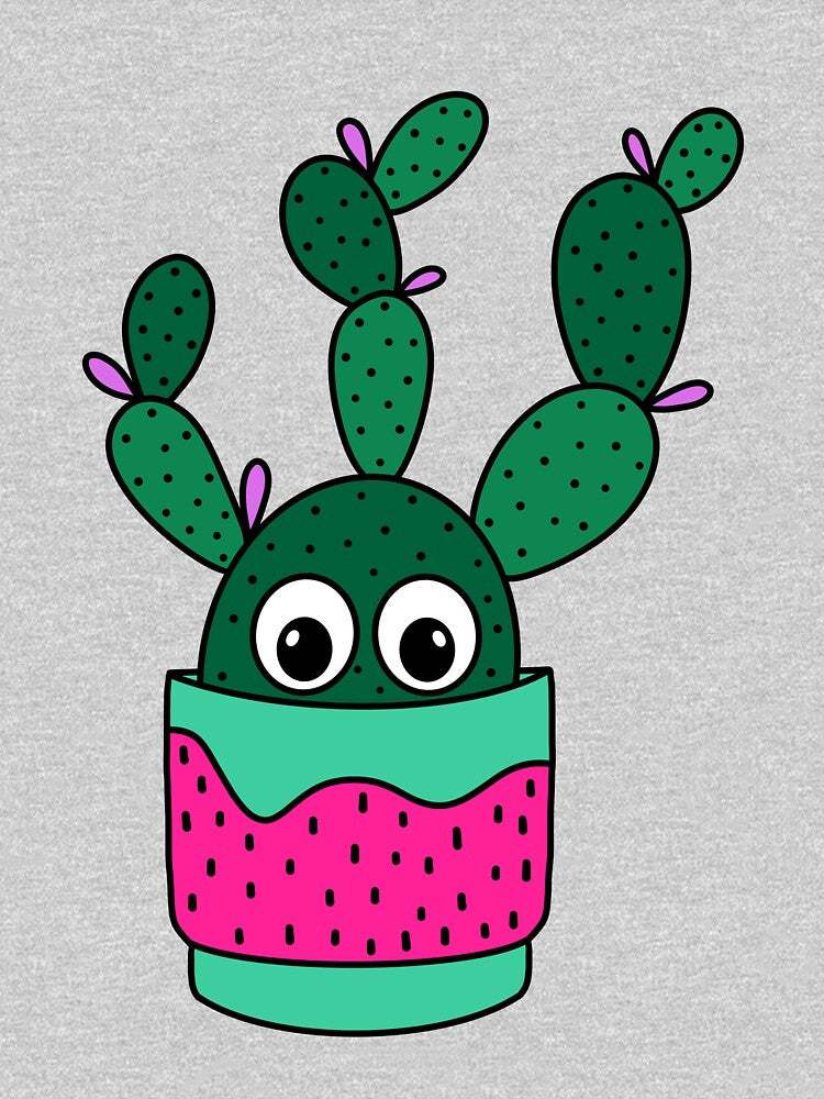 Cute Cactus Design #308: Bunny Ear Cactus In A Cute Pot by DreamCactus