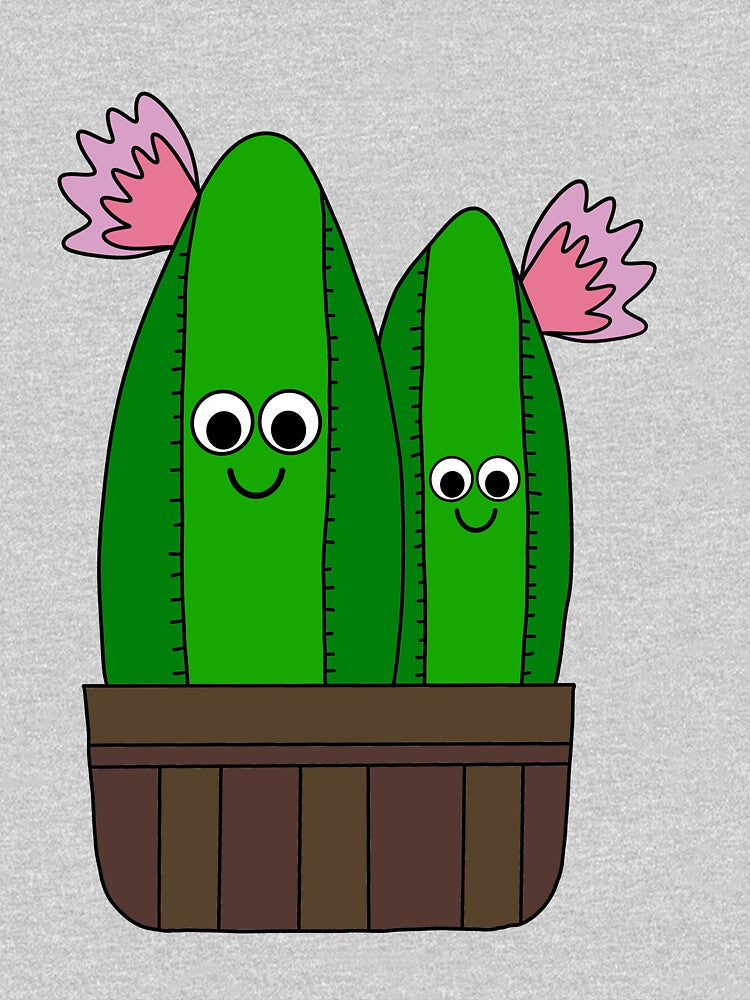 Cute Cactus Design #198: Cacti Cuties In A Basket by DreamCactus