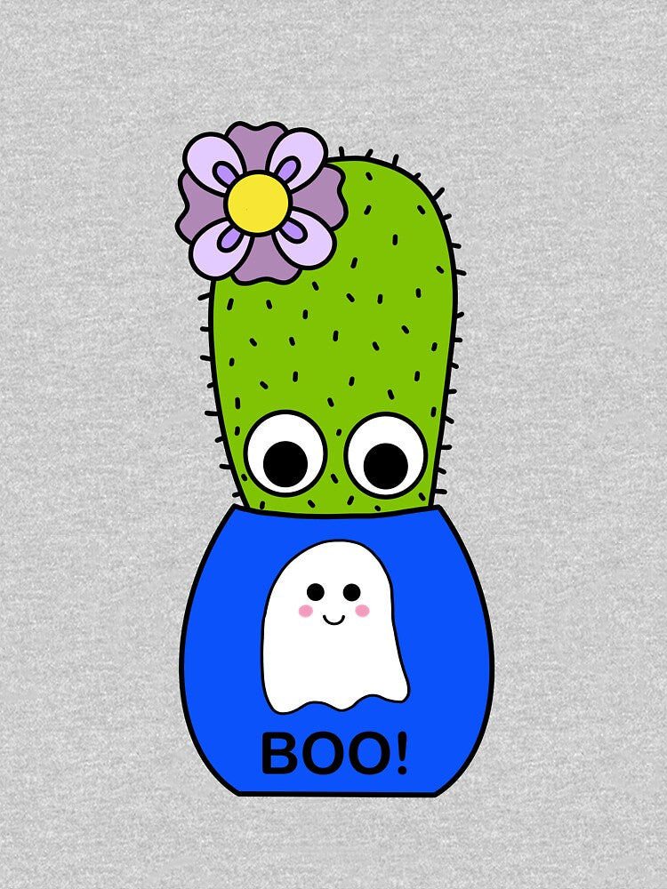 Cute Cactus Design #219: Cactus In Cute Ghost Pot by DreamCactus
