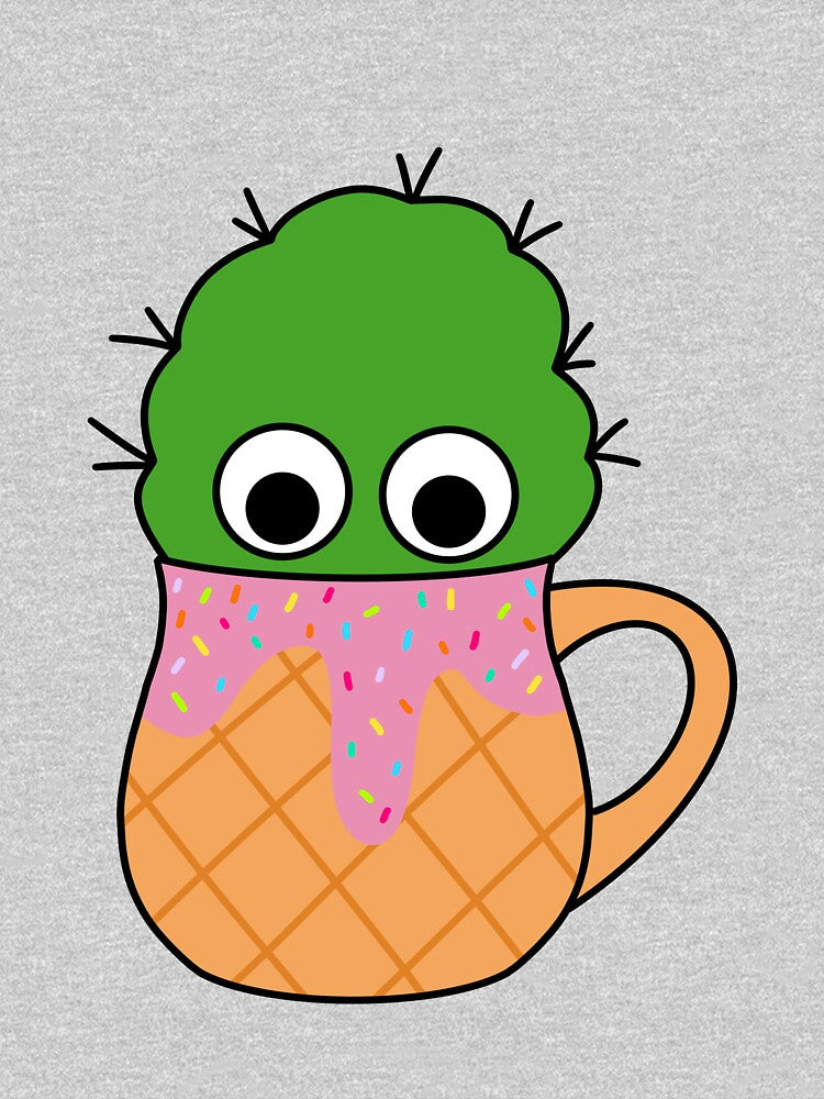 Cute Cactus Design #231: Cute Cactus In Ice Cream Cone Mug by DreamCactus