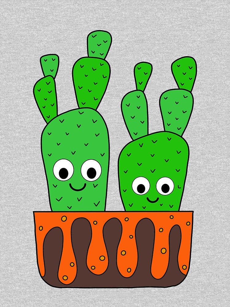 Cute Cactus Design #180: Cacti In Lava Plant Box by DreamCactus