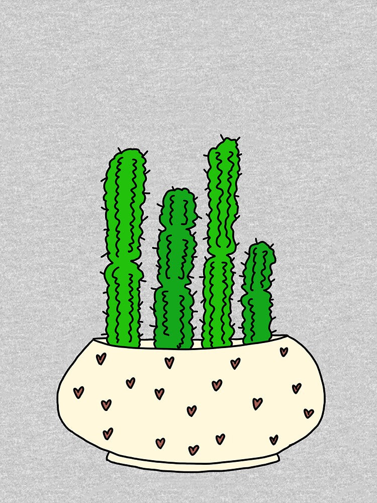 Cute Cactus Design #62: Heart Pot Cacti by DreamCactus
